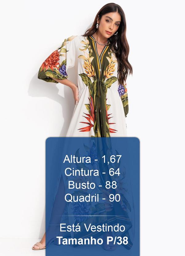 Farm - Vestido Cropped Lenço Tropical Bege 6