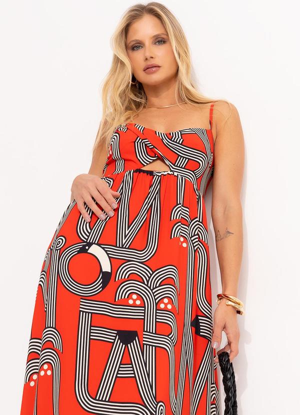 Farm - Vestido Cropped Logotuca Vermelho 4