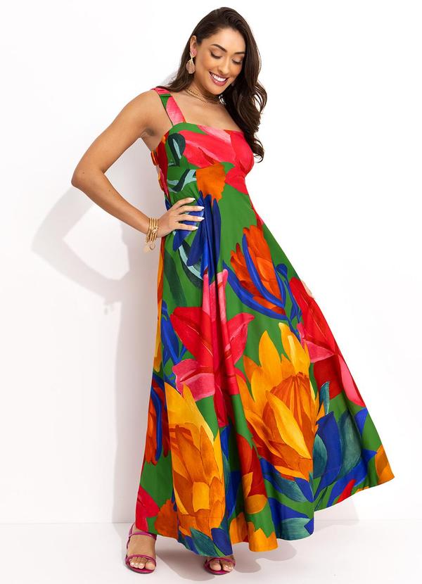 Farm - Vestido Cropped Luiza Verde