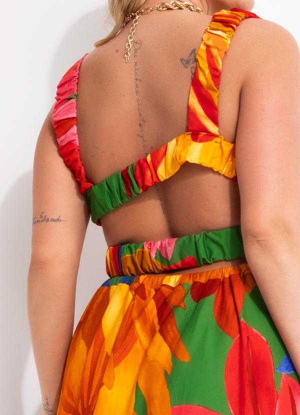 Farm - Vestido Cropped Luiza Verde 11