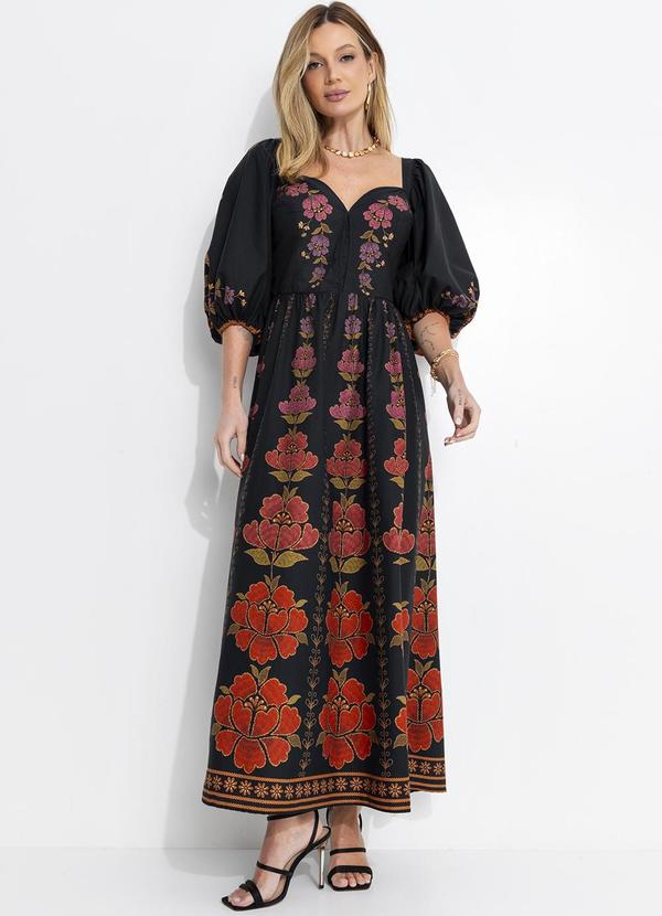 Farm - Vestido Cropped Madalena Preto