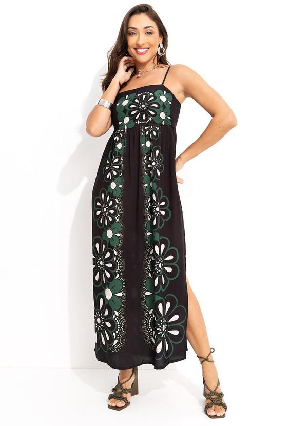 Farm - Vestido Cropped Maia Preto