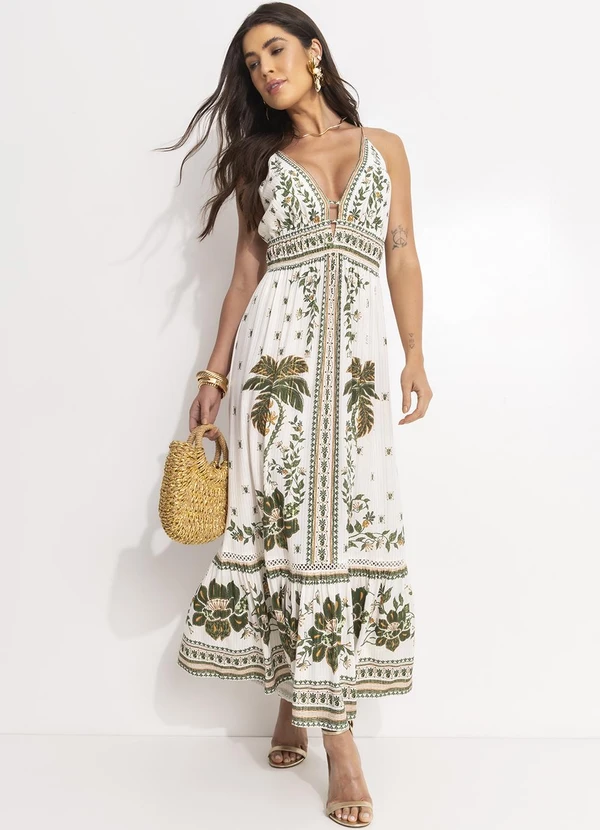 Farm - Vestido Cropped Mari Off White