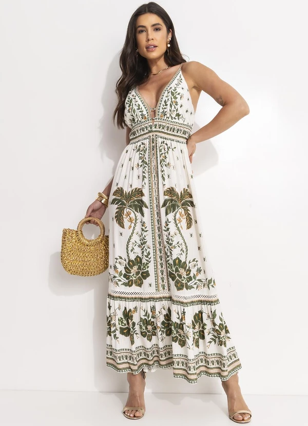 Farm - Vestido Cropped Mari Off White 3