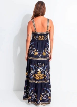 Farm - Vestido Cropped Maye Azul Azul - FARM