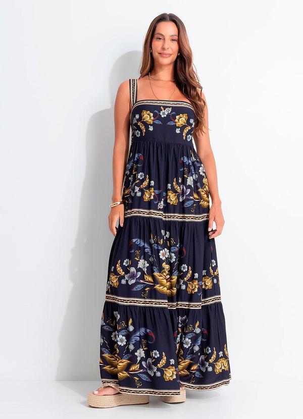 Farm - Vestido Cropped Maye Azul Azul
