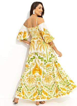 Farm - Vestido Cropped Milani Off White - FARM
