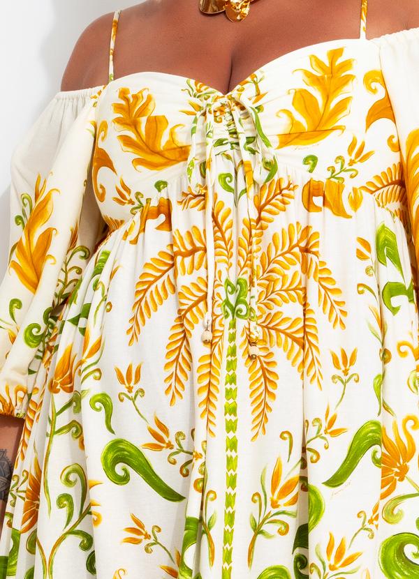 Farm - Vestido Cropped Milani Off White 10