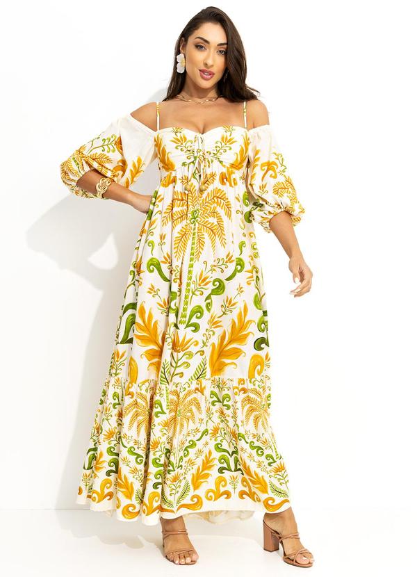 Farm - Vestido Cropped Milani Off White 3