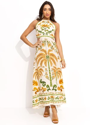 Farm - Vestido Cropped Milani Off White - FARM