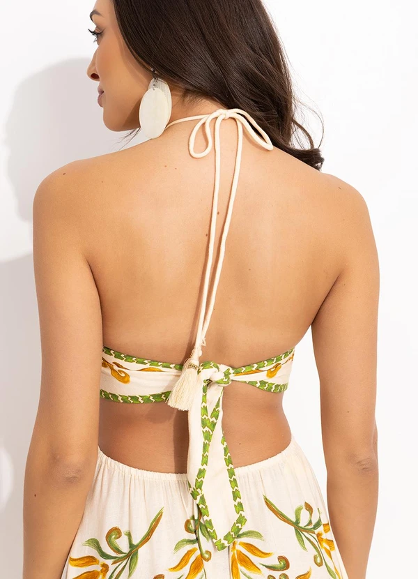 Farm - Vestido Cropped Milani Off White 4