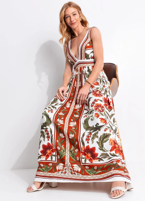 Farm - Vestido Cropped Natalia Bege 5