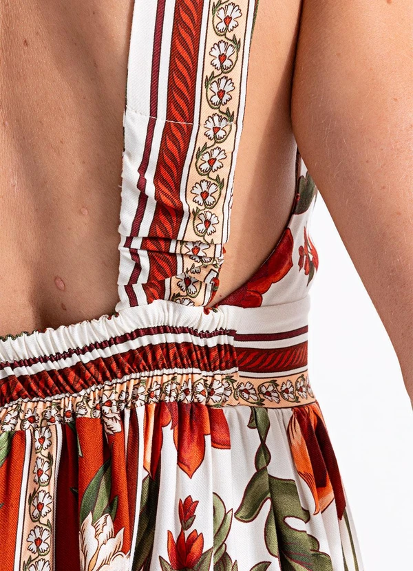 Farm - Vestido Cropped Natalia Bege 7