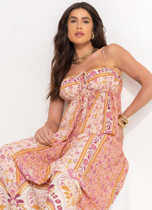 Farm - Vestido Cropped no Meu Jardim Rosa 6