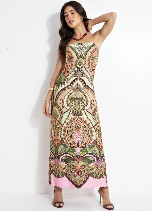 Farm - Vestido Cropped Odara Bege 4