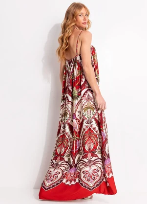 Farm - Vestido Cropped Odara Vermelho - FARM