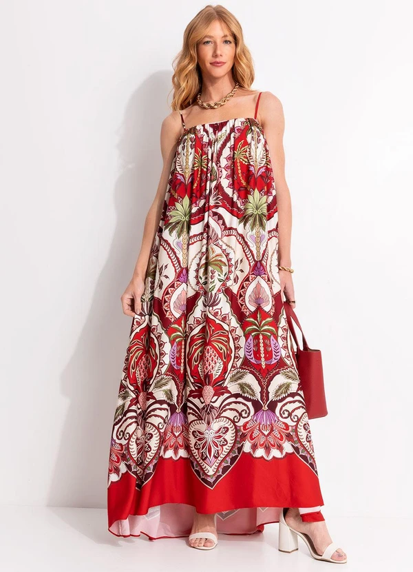 Farm - Vestido Cropped Odara Vermelho 5