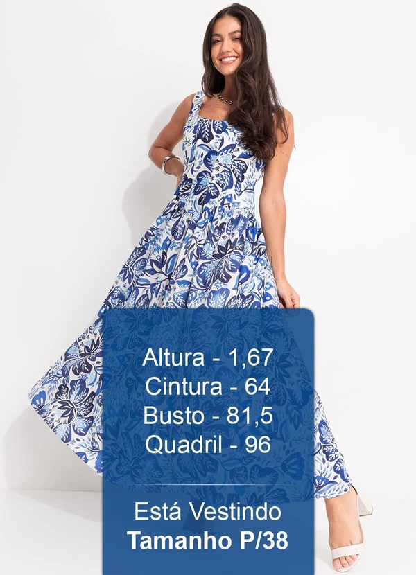 Farm - Vestido Cropped Paraiso de Flor Azul 5