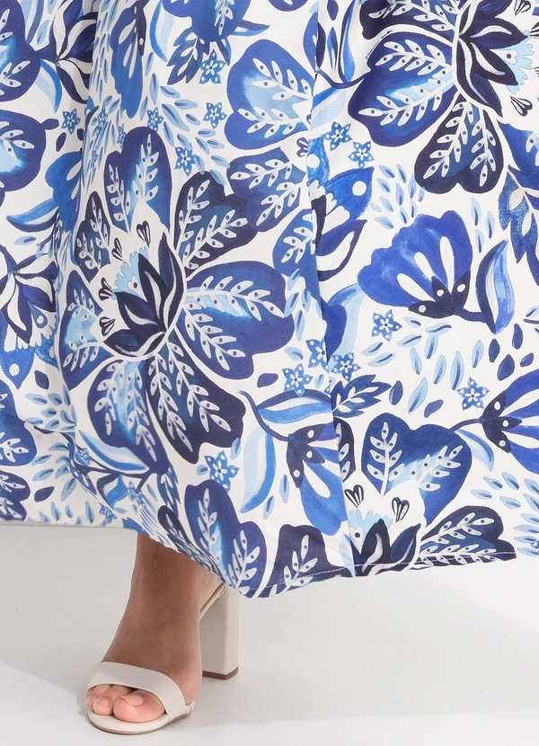 Farm - Vestido Cropped Paraiso de Flor Azul 7