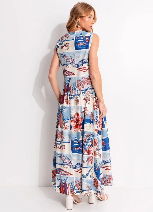 Farm - Vestido Cropped Recorte Diário de Verão Branco 2