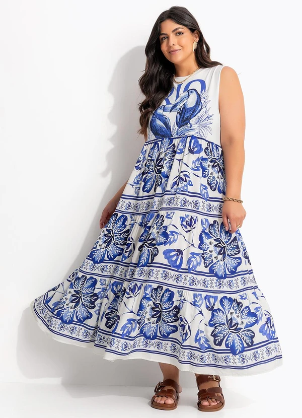 Farm - Vestido Cropped Regata Rio Tucanos Azul 7