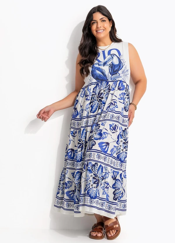 Farm - Vestido Cropped Regata Rio Tucanos Azul 8