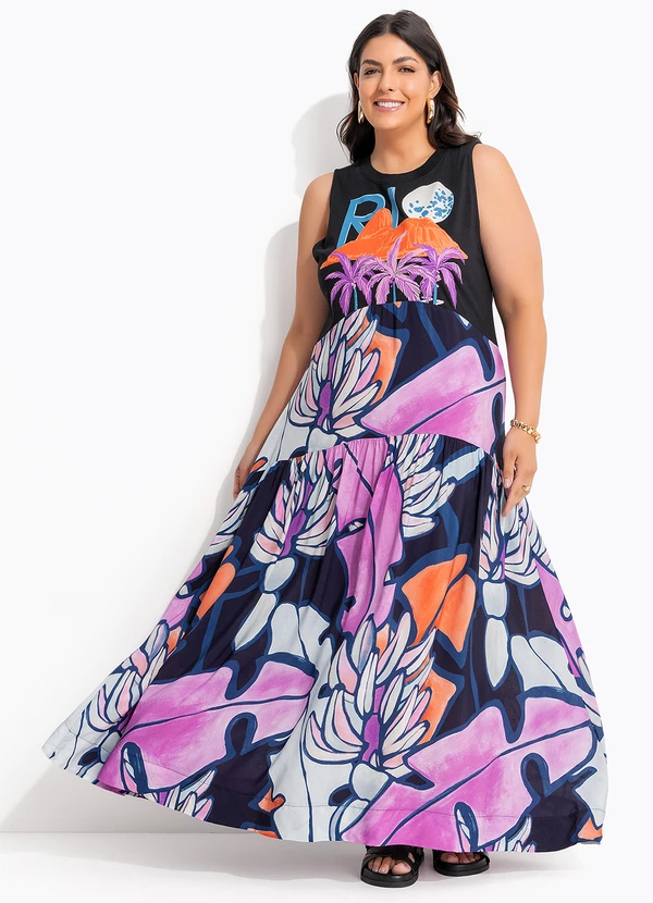 Farm - Vestido Cropped Regata Rio Vertical Azul 9