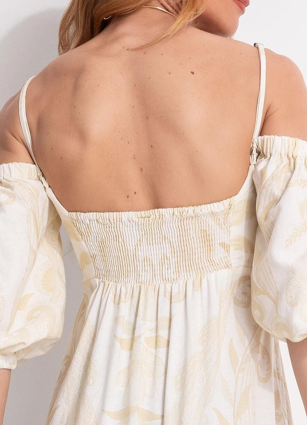 Farm - Vestido Cropped Tina Off White 8