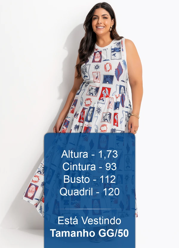 Farm - Vestido Cropped Tropical Vintage Off White 10