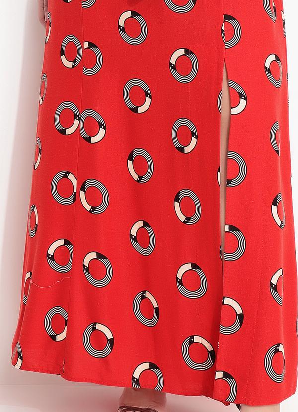 Farm - Vestido Cropped Tuca Poá Vermelho 11