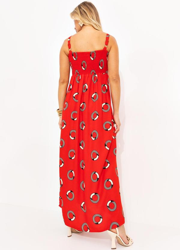 Farm - Vestido Cropped Tuca Poá Vermelho 2