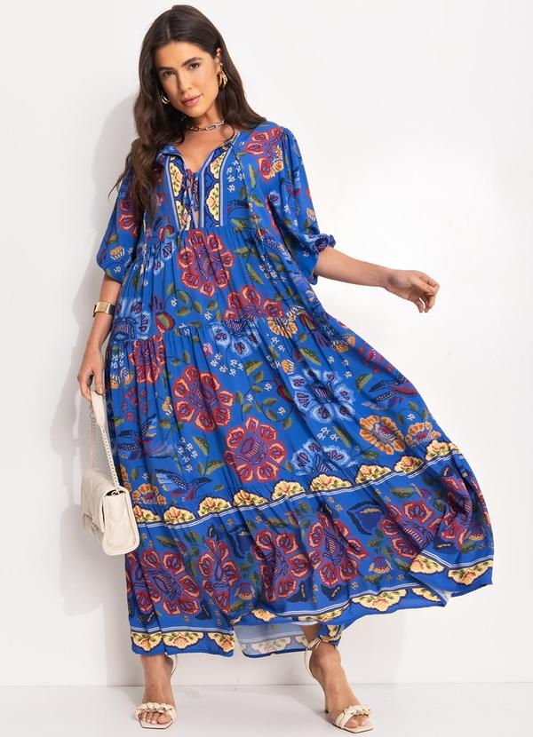 Farm - Vestido Cropped Voo de Tucano Azul 8