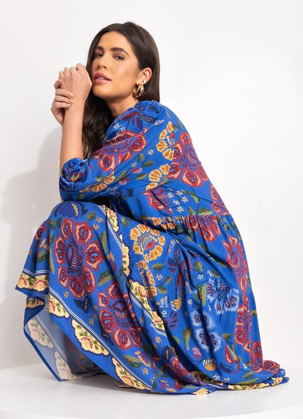 Farm - Vestido Cropped Voo de Tucano Azul 5