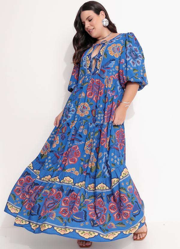 Farm - Vestido Cropped Voo de Tucano Azul 4