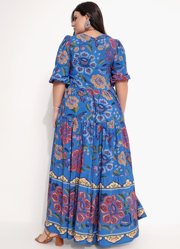 Farm - Vestido Cropped Voo de Tucano Azul 3