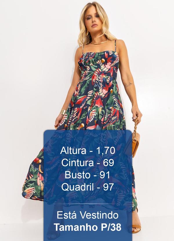 Farm - Vestido Cropped Voo dos Pássaros Azul 5