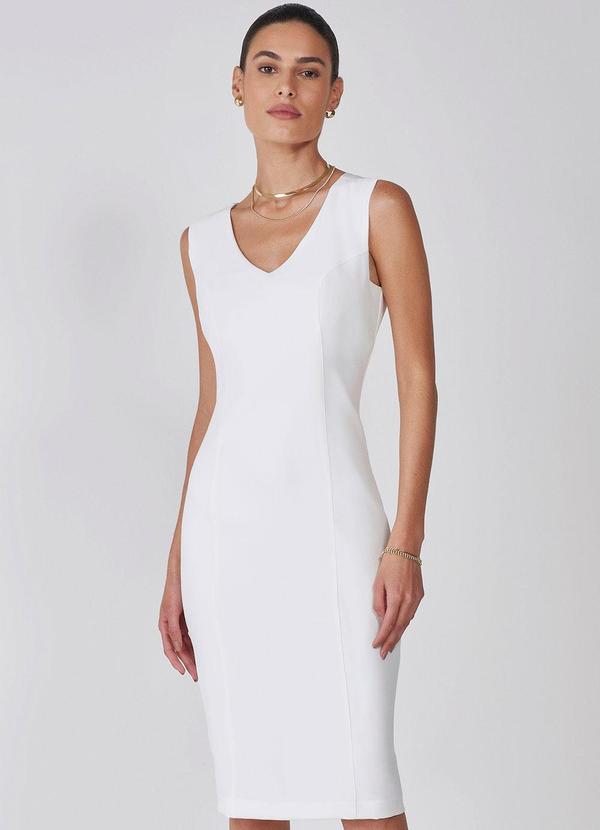 Principessa - Vestido de Alfaiataria Off White Catiussa