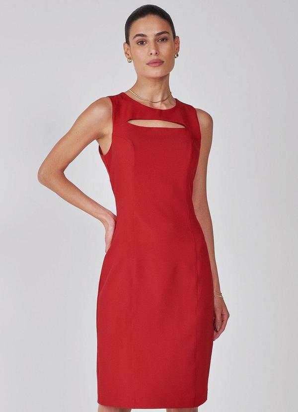 Principessa - Vestido de Alfaiataria Vermelho Inez