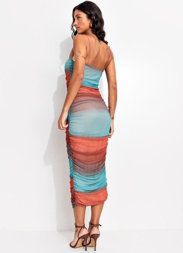 Quintess - Vestido Degradê Tie Dye em Tule 2