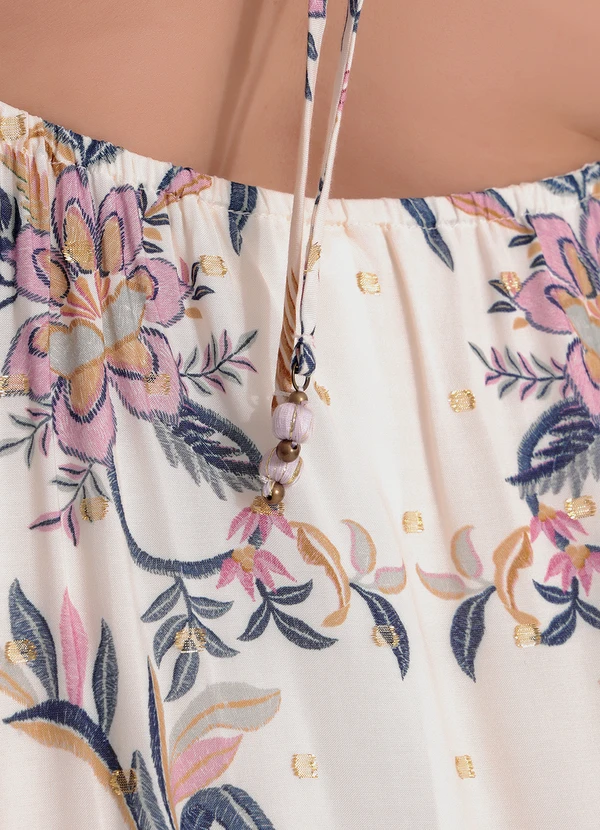 Farm - Vestido Delicadeza Boho Bege 14