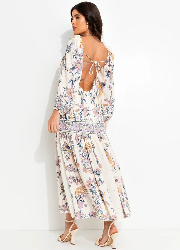 Farm - Vestido Delicadeza Boho Bege 2