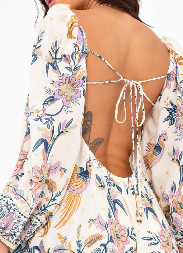 Farm - Vestido Delicadeza Boho Bege 5