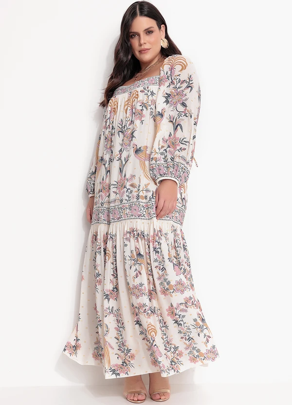Farm - Vestido Delicadeza Boho Bege 9
