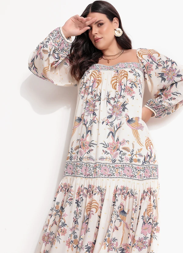 Farm - Vestido Delicadeza Boho Bege 10
