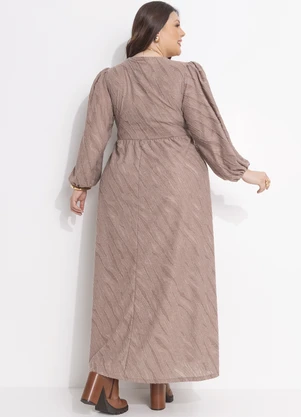 Quintess - Vestido  em Malha Jacquard Texturizada - QUINTESS