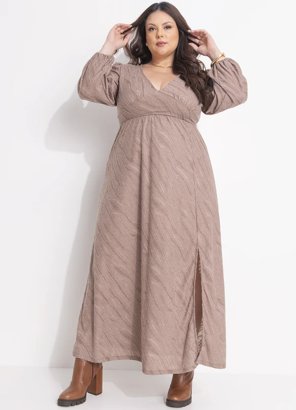 Quintess - Vestido  em Malha Jacquard Texturizada 5