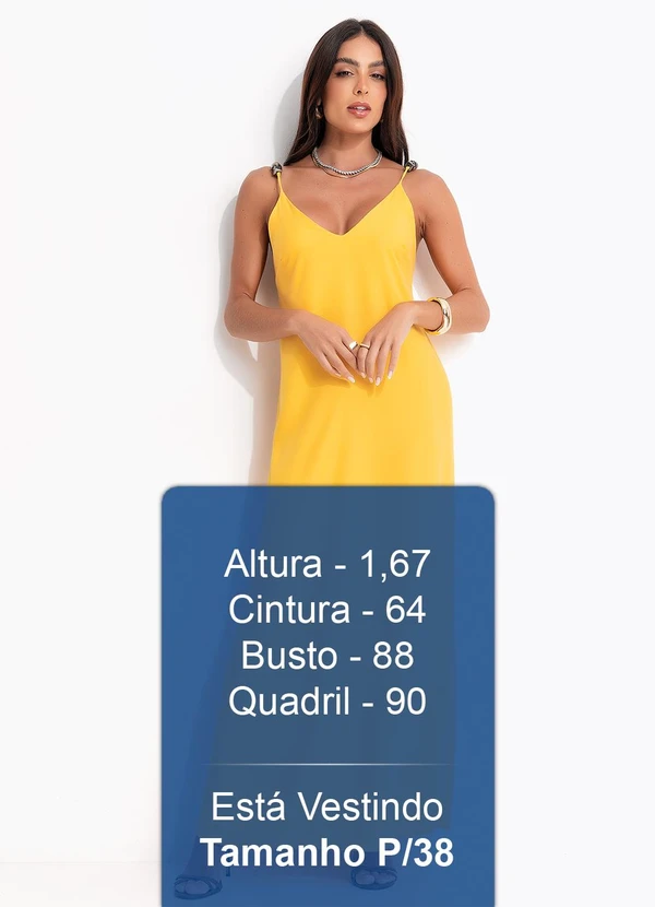 Colcci - Vestido em Viscose Amarelo 6