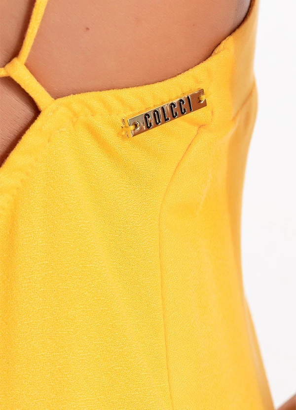 Colcci - Vestido em Viscose Amarelo 7