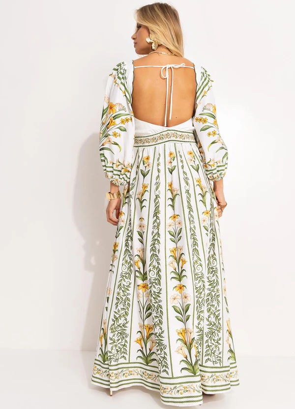 Farm - Vestido em Viscose Antonia Verde 2