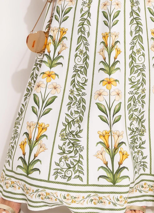 Farm - Vestido em Viscose Antonia Verde 5